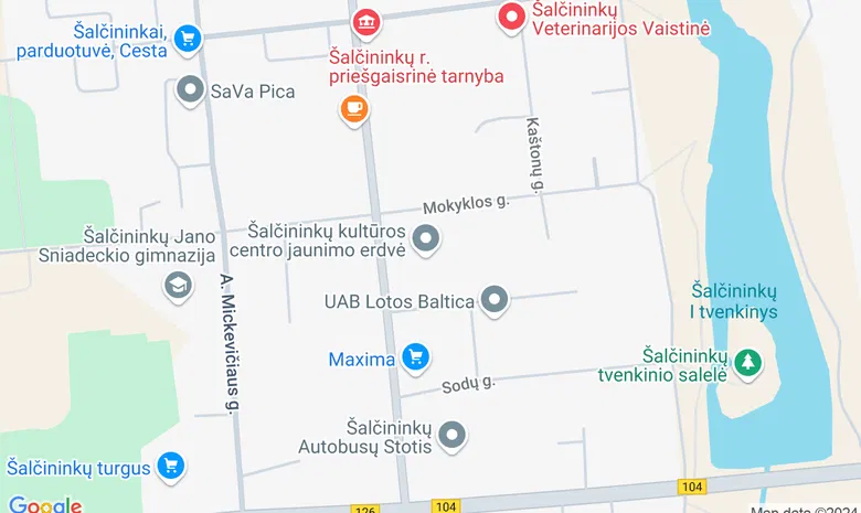 Šalčininkų kultūros centras žemėlapis