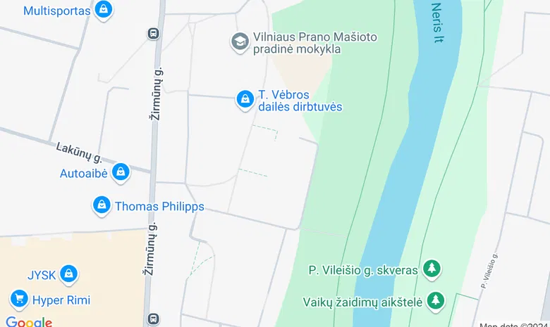 Žirmūnų baseinas žemėlapis