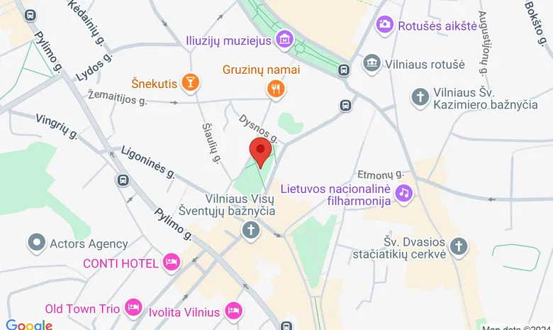 Rūdninkų g. skveras žemėlapis