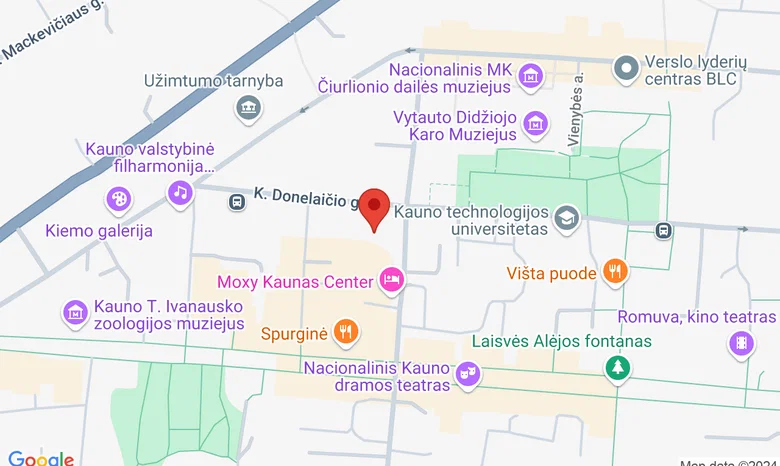 Lietuvos banko muziejus, Kauno skyrius žemėlapis