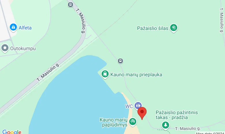 Kauno marių stovėjimo aikštelė žemėlapis