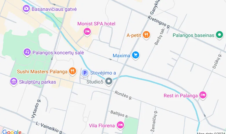 Palangos moksleivių klubas žemėlapis