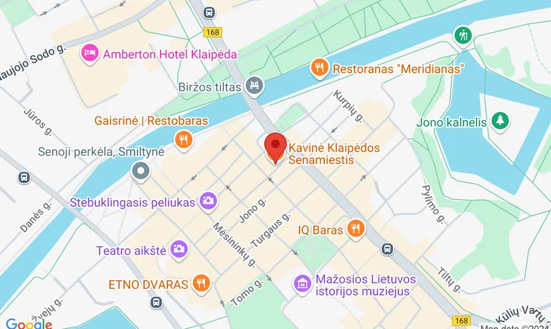 Klaipėdos senamiestis  žemėlapis