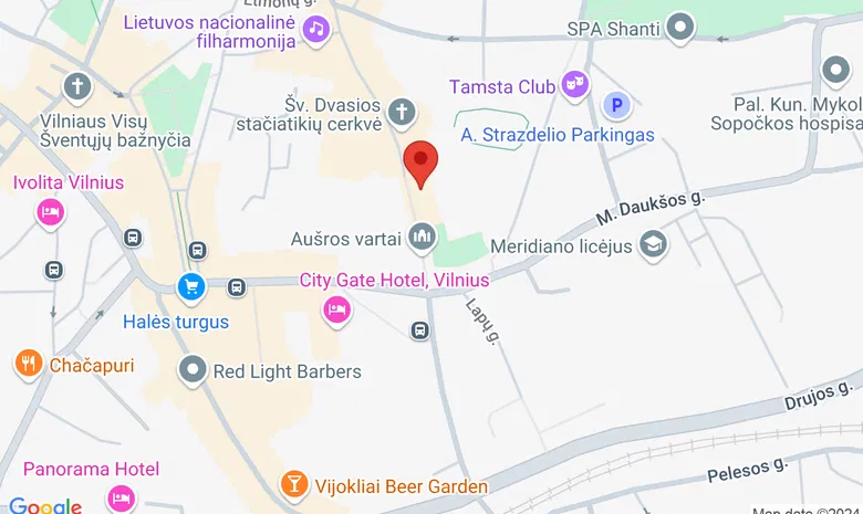 Šv. Teresės bažnyčia  žemėlapis