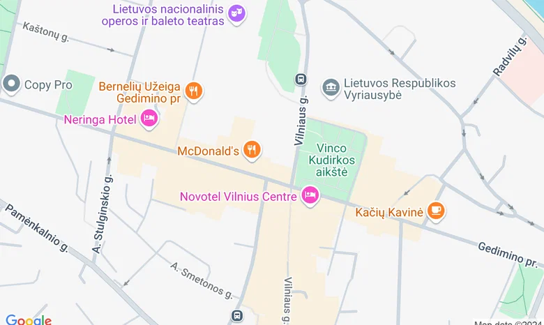 Centrinis knygynas žemėlapis