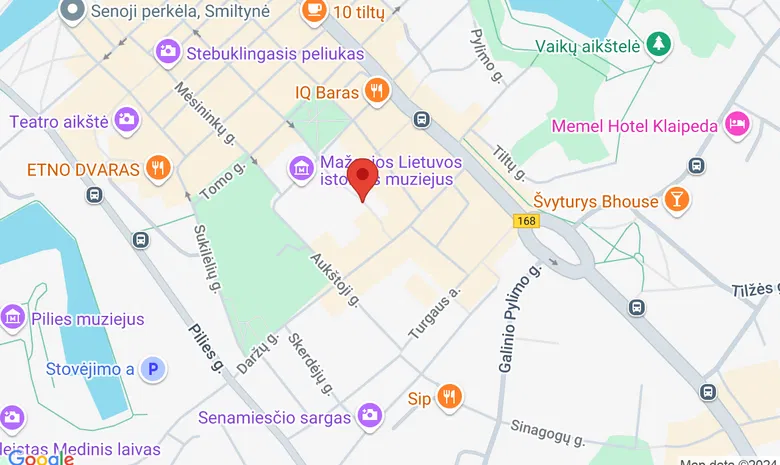 Klaipėdos kultūrų komunikacijų centro Parodų rūmai žemėlapis
