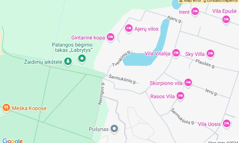Vaikų parkas žemėlapis