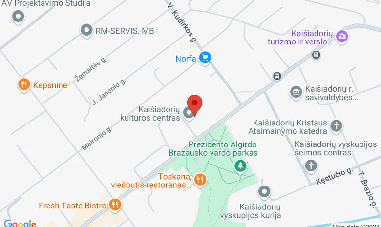 Kaišiadorių kultūros centras žemėlapis