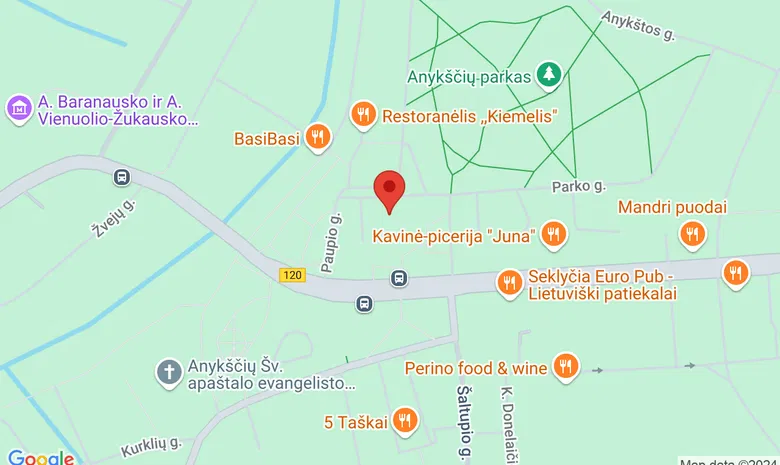 Anykščių kultūros centras  žemėlapis