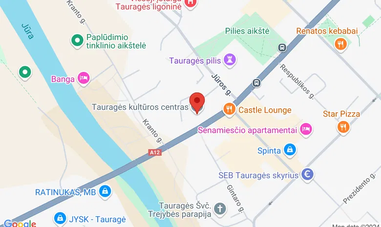 Tauragės kultūros centras žemėlapis