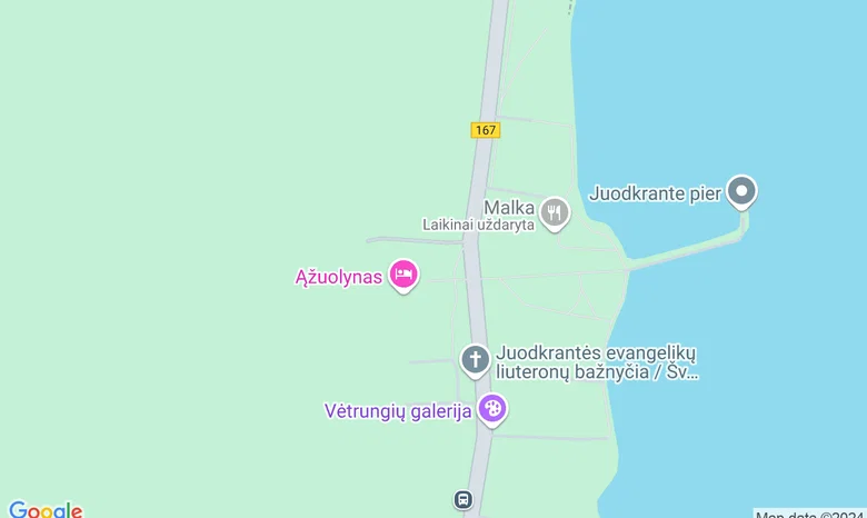 Juodkrantės kultūros centro koncertų salė  žemėlapis