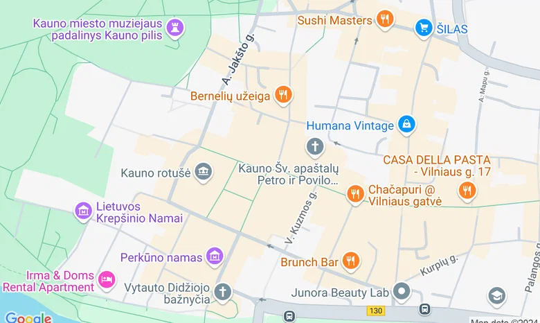 Rotušės kiemelis žemėlapis