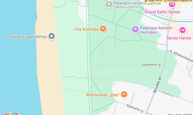 Vasaros Teniso Centras žemėlapis