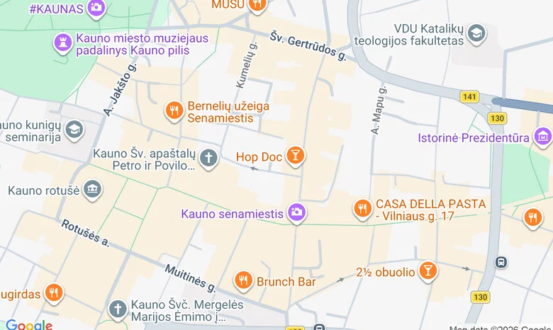 VDA KF Keramikos ir porceliano katedra žemėlapis