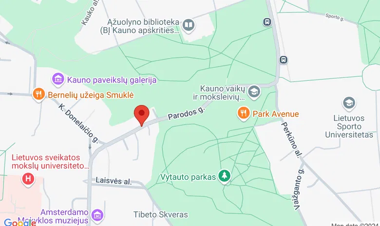 Parodos kalnas žemėlapis