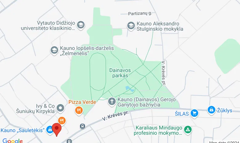 Dainavos parkas prie Saulėtekio IKI žemėlapis