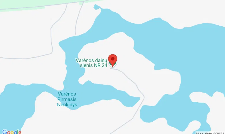 Varėna Dainų Slėnis žemėlapis