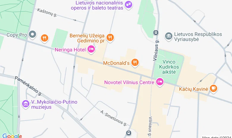 Kristinoss šokių namai žemėlapis