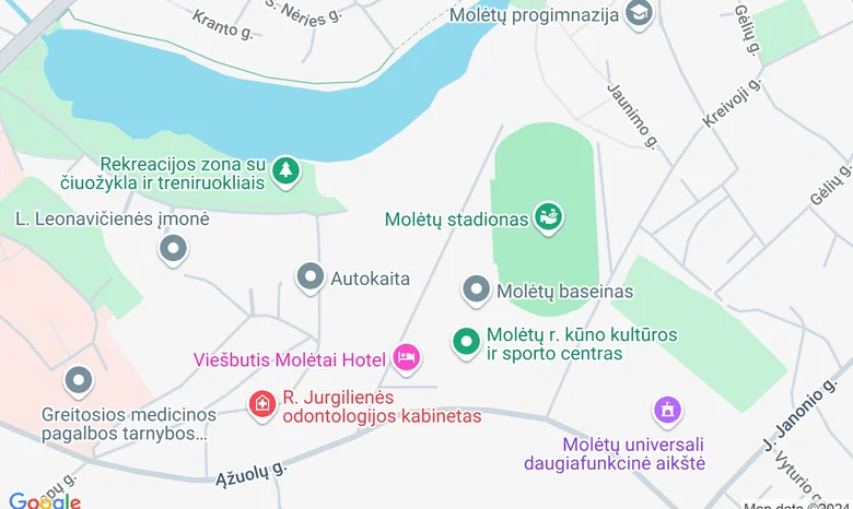 Pagulbio kaimas, Molėtų raj. savivaldybė Alanta žemėlapis