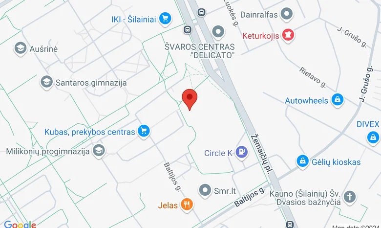 Pieva už Circle K degalinės, priešais Baltijos g. 8 gyvenamąjį namą žemėlapis