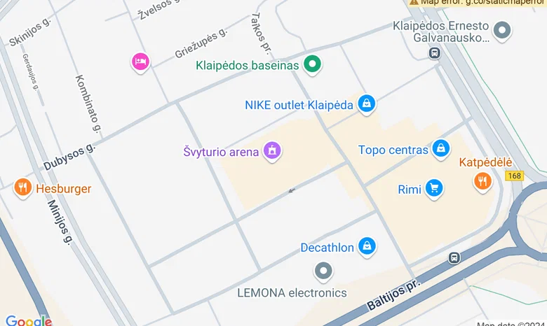 Šalia "Švyturio" arenos žemėlapis