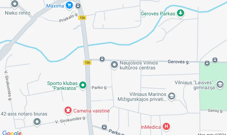 Vilniaus miesto savivaldybės centrinės bibliotekos Naujosios Vilnios biblioteka žemėlapis