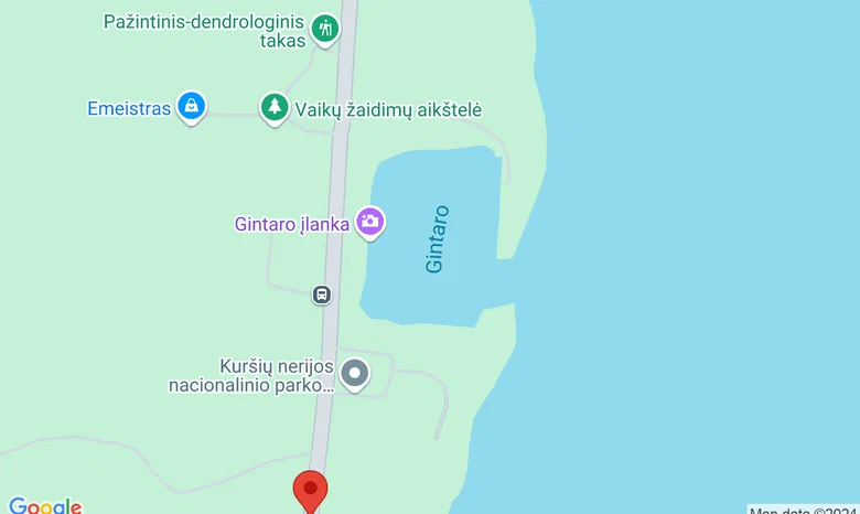 Gintaro įlanka, Juodkrantė žemėlapis