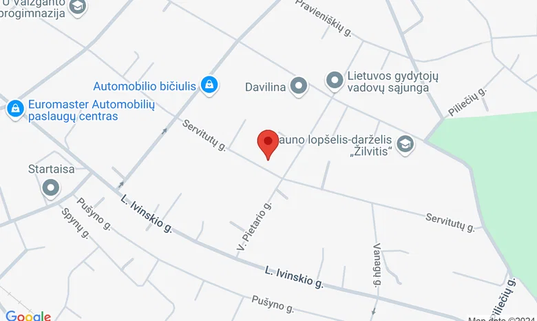 Šančių kultūros kiemas, Servitutų g. 30 žemėlapis