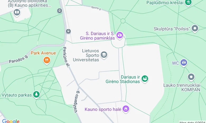 S. Dariaus ir S. Girėno aikštė žemėlapis