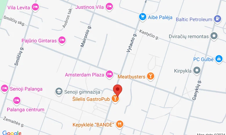 Palangos miesto savivaldybės visuomenės sveikatos biuras žemėlapis
