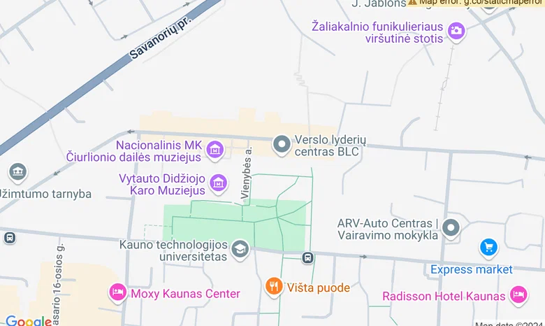 Verslo lyderių centras žemėlapis
