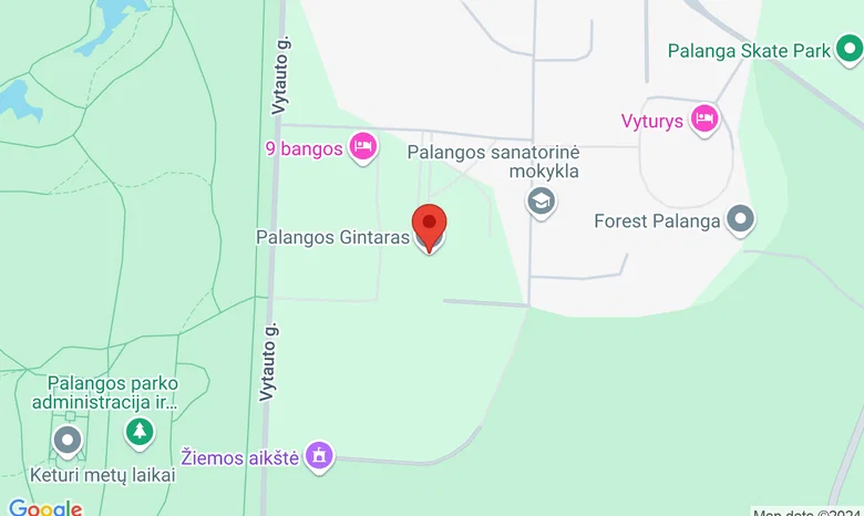 VšĮ Palangos vaikų reabilitacijos sanatorija "Palangos gintaras" žemėlapis