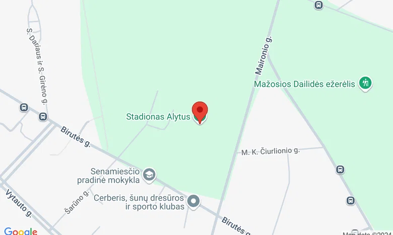 Alytaus miesto centrinis stadionas žemėlapis