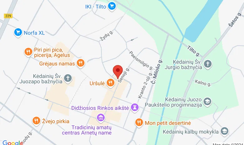 Viešbutis-restoranas „Smilga“ žemėlapis