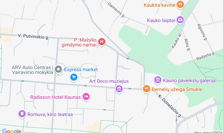 Kauno Jogos centras žemėlapis