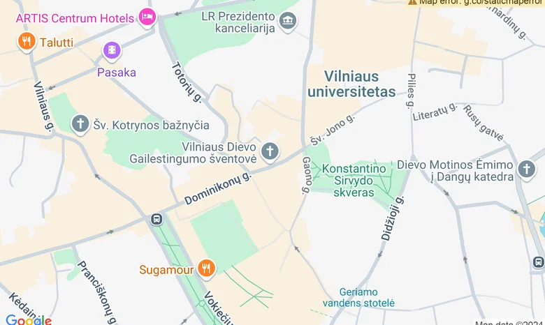 Baltijos dizaino ir meno galerija žemėlapis