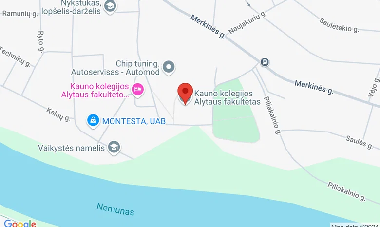 Alytaus kolegija žemėlapis