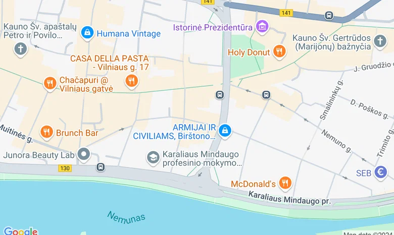 Mildos studija žemėlapis