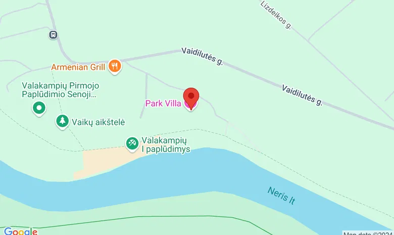 Viešbutis "Park Villa" žemėlapis