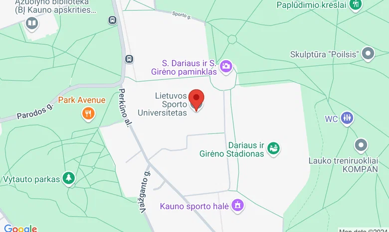 LSU gimnastikos salė žemėlapis