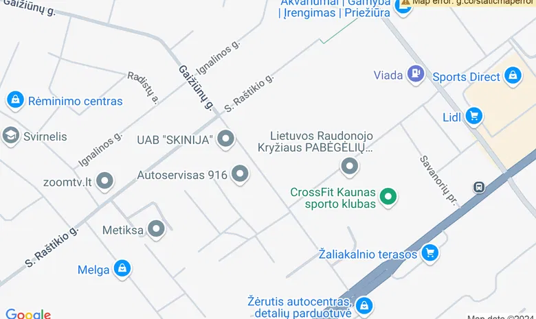 Šokių studija „Dance4fun“ žemėlapis