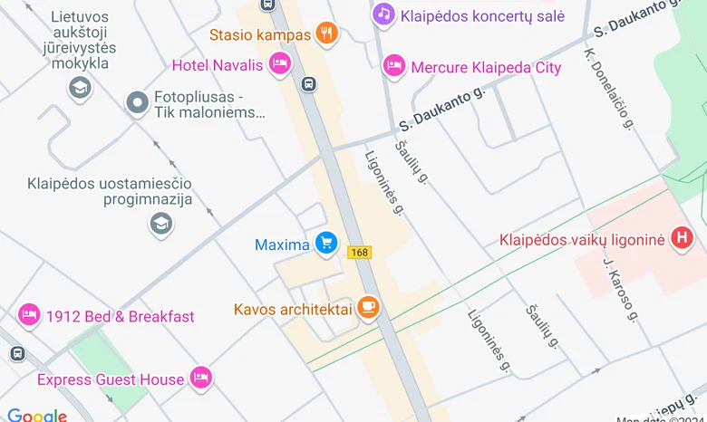 Studija "Mano mūza" žemėlapis