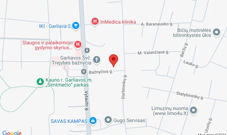Bažnyčios g. 3, Garliava žemėlapis