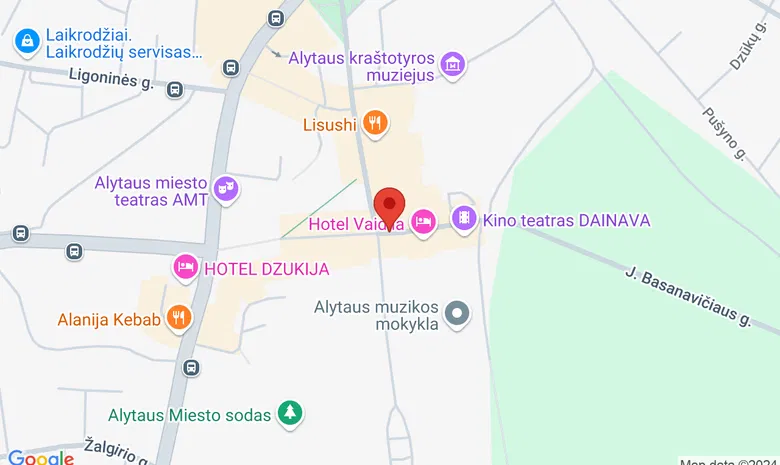 Alytaus rotušės aikštė žemėlapis