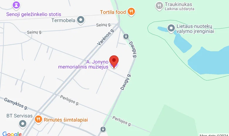 Antano Jonyno memorialinis muziejus žemėlapis