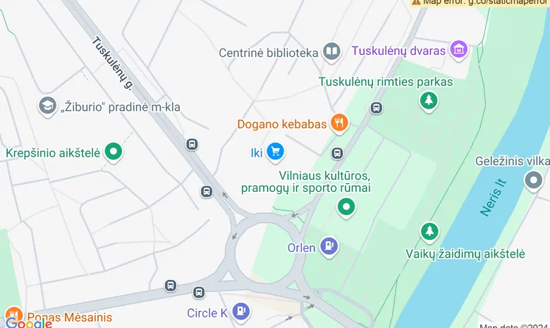 Vaikų žaidimų kambarys "Kibir Vibir" žemėlapis