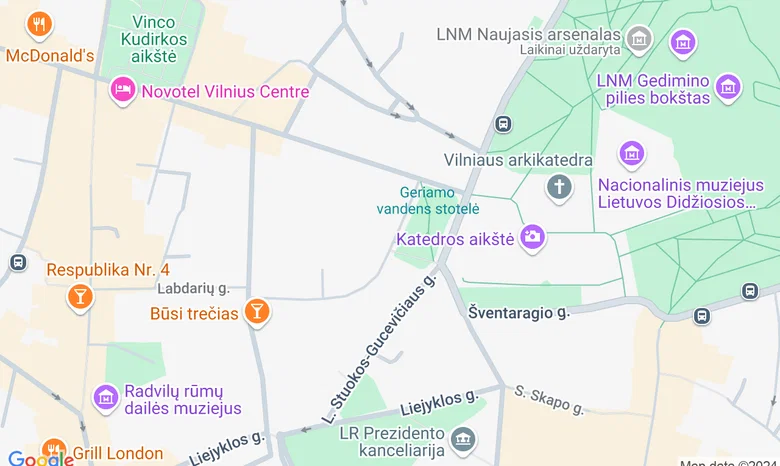 Art Cafe Vilnius žemėlapis