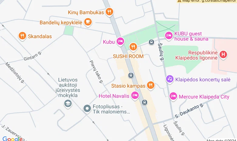 Biliardo klubas „BlackBall" žemėlapis