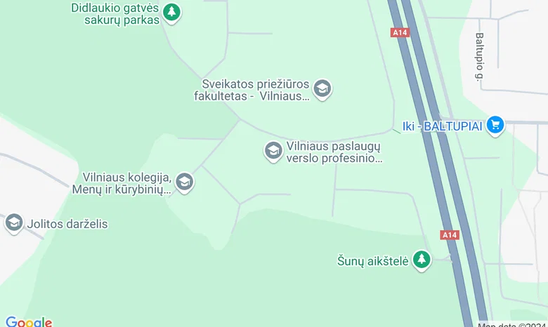 Vilniaus mokymo centro patalpos žemėlapis
