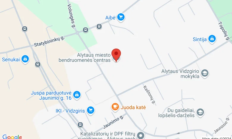 Alytaus miesto bendruomenės centras žemėlapis
